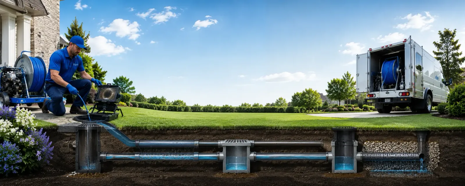 Outdoor drain cleaning information for Milton, NH
